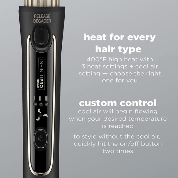 INFINITIPRO BY CONAIR Cool Air Curler, Set and Protect for Ultimate Hair Protect - Picture 5 of 9